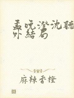 孟晚澄沈听澜番外结局