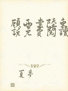 顾西棠陆东淮小说免费阅读