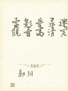 电影爱寻迷在线观看高清完整版