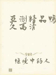 亚洲精品鸭子久久高清