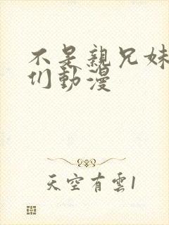 不是亲兄妹的我们动漫