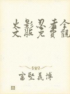 火影忍者全集中文版免费观看