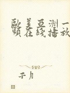 欧美亚洲一区视频在线播放