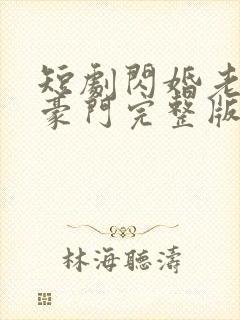 短剧闪婚老公是豪门完整版时长