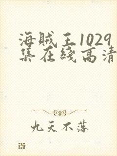 海贼王1029集在线高清免费观看