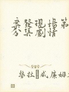 案发现场第二部分集剧情封面