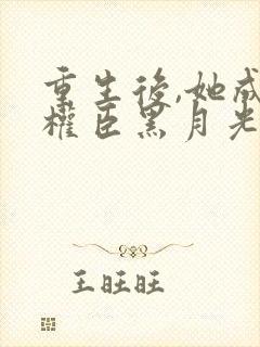 重生后,她成了权臣黑月光无弹窗