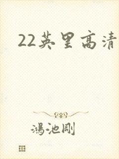 22英里高清封面
