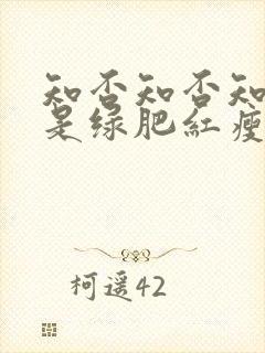 知否知否知否应是绿肥红瘦原著叫什么