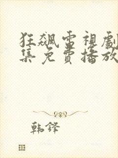 狂飙电视剧40集免费播放国语