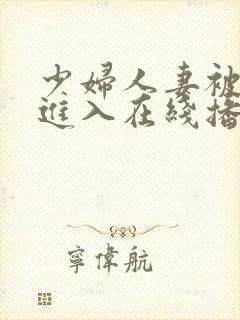 少妇人妻被猛烈进入在线播放