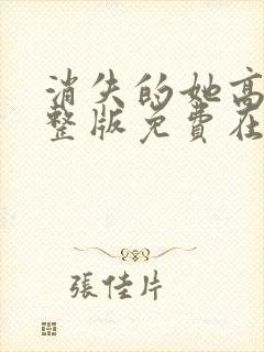 消失的她高清完整版免费在线观看封面