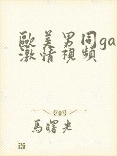 欧美男同gay激情视频