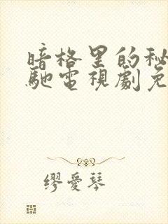 暗格里的秘密策驰电视剧免费观看