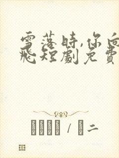 雪落时,你向南飞短剧免费观看