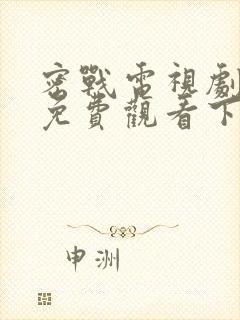 密战电视剧全集免费观看下载