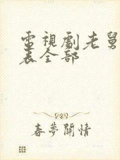 电视剧老舅演员表全部