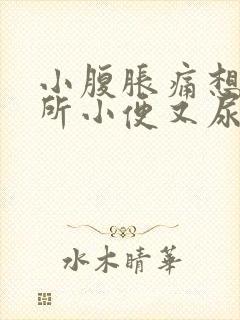 小腹胀痛想上厕所小便又尿不出来封面