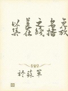 以美之名免费全集在线播放