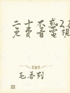 二十不惑2在线免费看电视剧