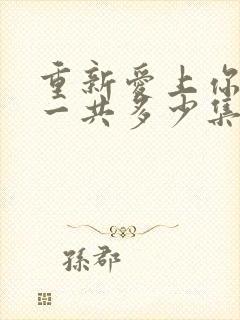 重新爱上你泰剧一共多少集啊封面