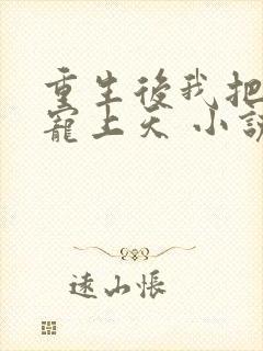 重生后我把前夫宠上天 小说封面