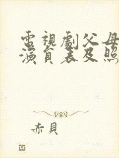 电视剧父母爱情演员表及照片