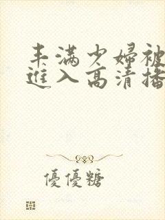 丰满少妇被猛烈进入高清播放软件