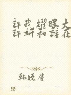 许我耀眼大结局许妍和谁在一起