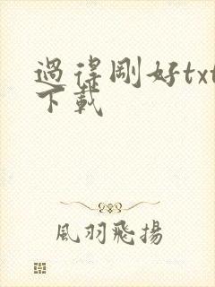 过得刚好txt下载
