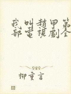 我叫赵甲第第二部电视剧全集免费