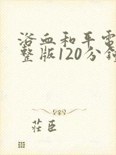 浴血和平电影完整版120分钟