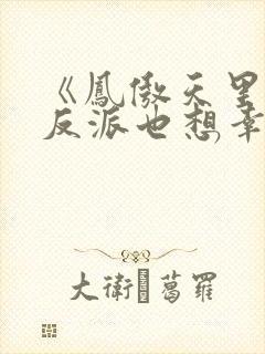 《凤傲天里黄毛反派也想幸福》txt封面