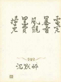 扫黑风暴电视剧免费观看完整版高清