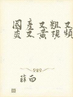 国产又粗又猛又爽又黄视频网站封面