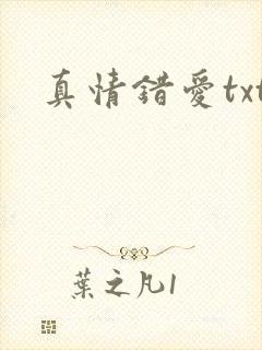 真情错爱txt
