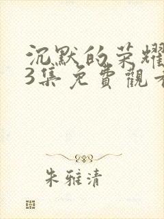 沉默的荣耀第33集免费观看