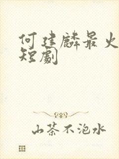 何建麟最火十部短剧