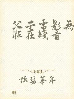 父子电影无删减版在线看封面