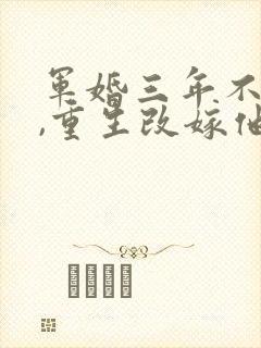 军婚三年不圆房,重生改嫁他首长小说网封面