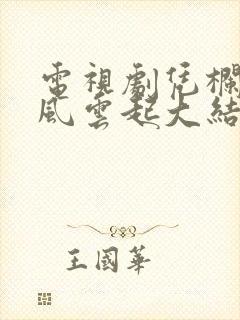 电视剧凭栏一片风云起大结局