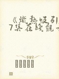 《炽热吸引》17集在线观看封面