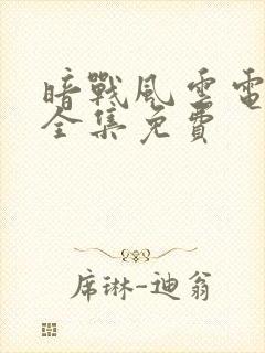 暗战风云电视剧全集免费封面