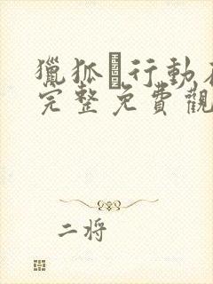 猎狐·行动在线完整免费观看高清