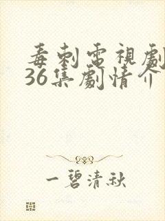 毒刺电视剧全集36集剧情介绍