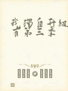 我独自升级有没有第三季