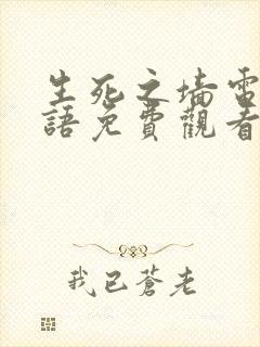 生死之墙电影国语免费观看完整版封面