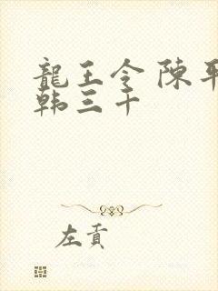 龙王令 陈平 韩三千