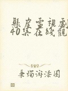 悬崖电视剧全集40集在线观看免费谍战迷封面