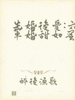 先婚后爱:六零军婚甜如蜜免费阅读全文